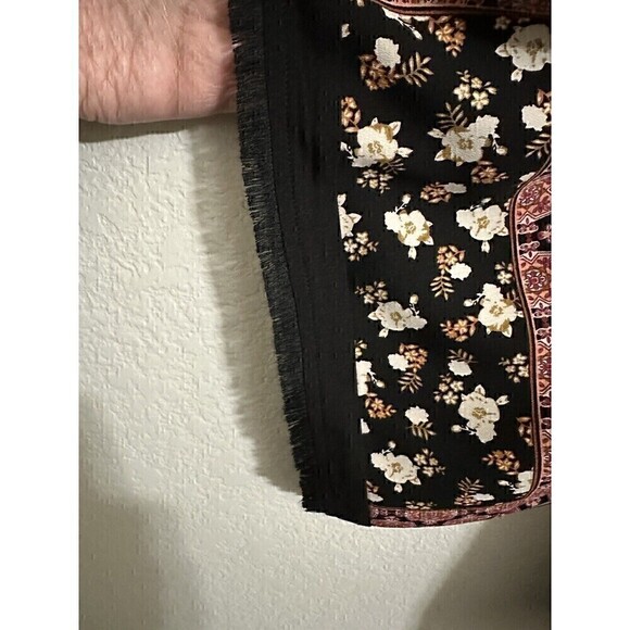 NEW Chicos Blouse Size XL Womens Bohemian Patchwork Zipper Front Top 3/4 Sleeve - Picture 6 of 6